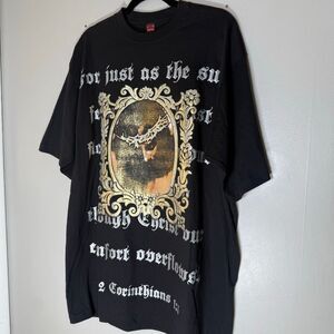Vintage 2 Corinthians 1:3 Jesus Graphic Tee – Gothic Scripture Streetwear Shirt